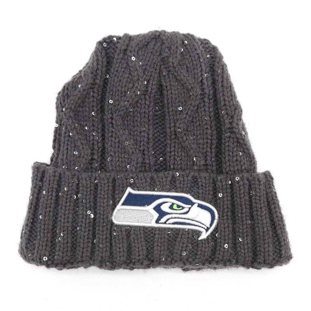 Seattle Seahawks New Era Womens Knit Cuffed Beanie Hat Winter Snow Ski Cap‎ NFL